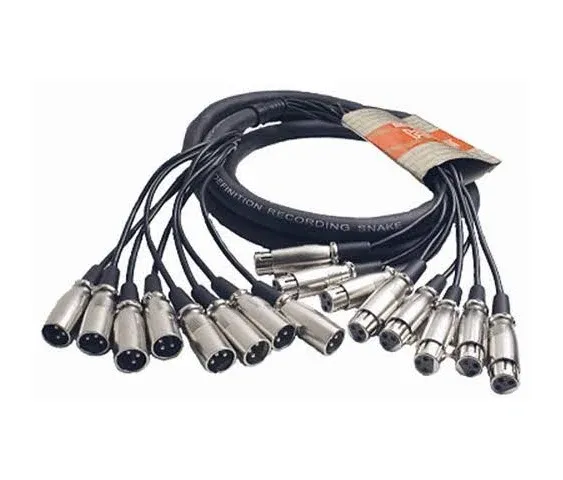 Hosa XLR-802 Balanced Snake, XLR3F To XLR3M, 2 M