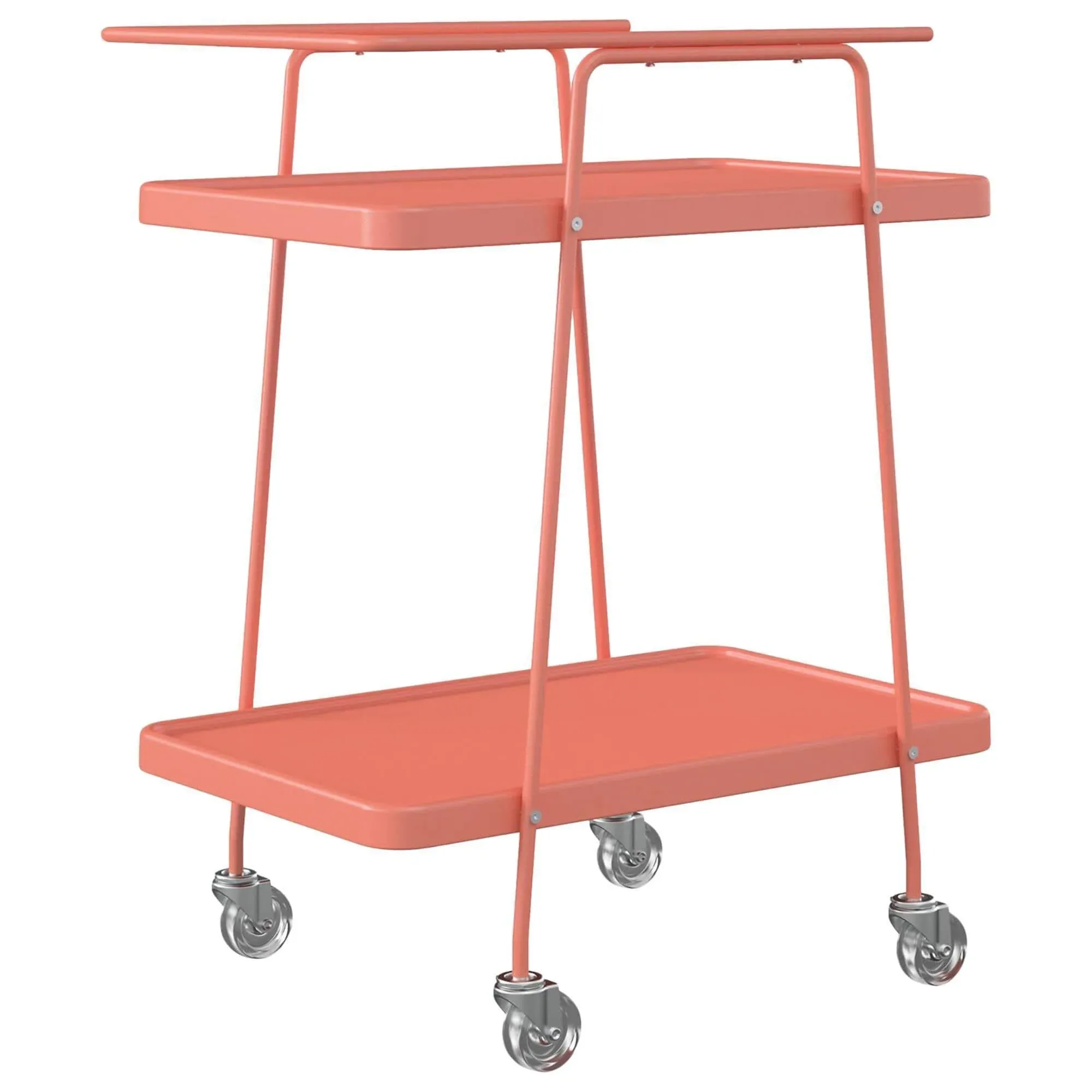 Cosco 2 Tier Serving Cart - Coral