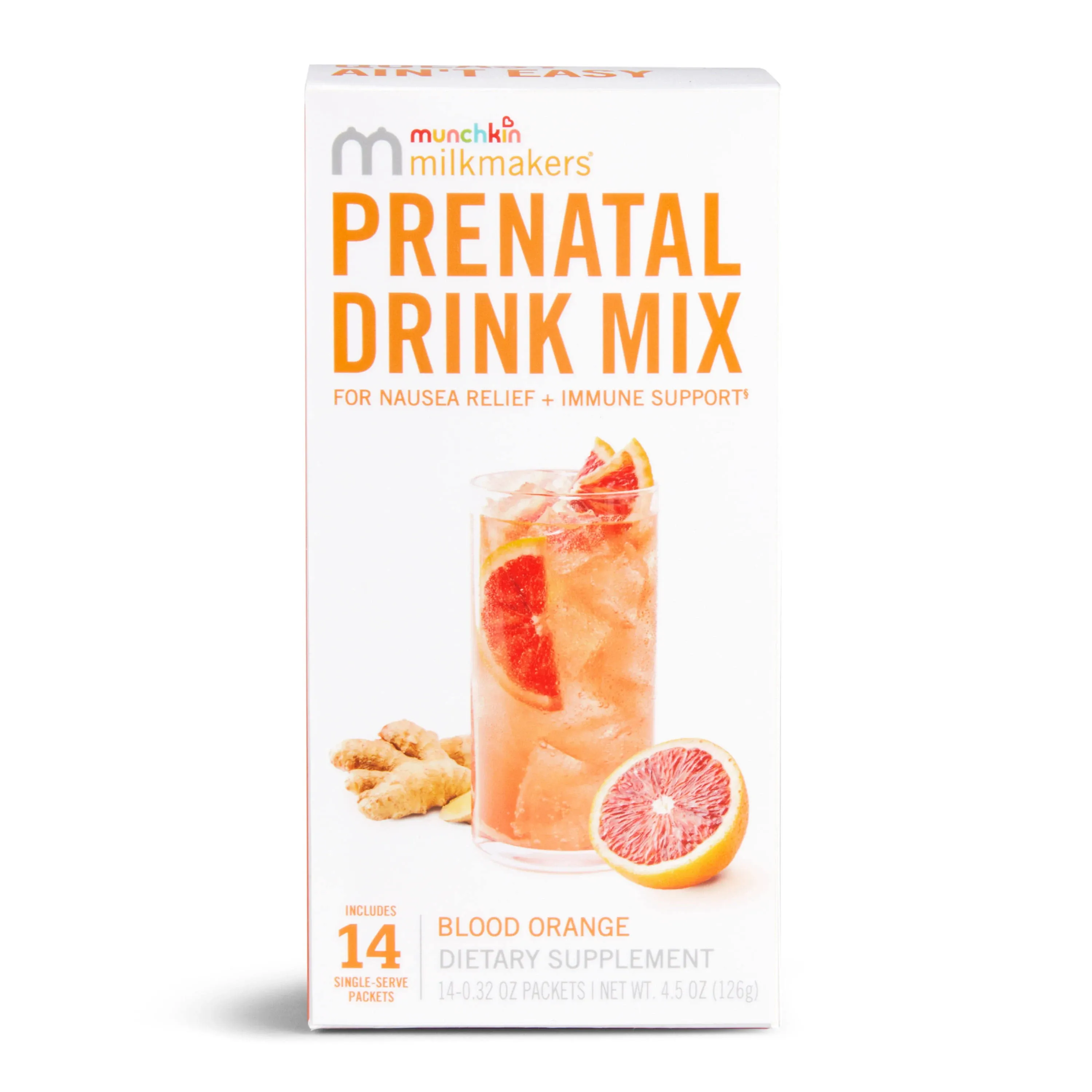 Milkmakers Prenatal Drink Mix Dietary Supplement - Blood Orange - 14ct