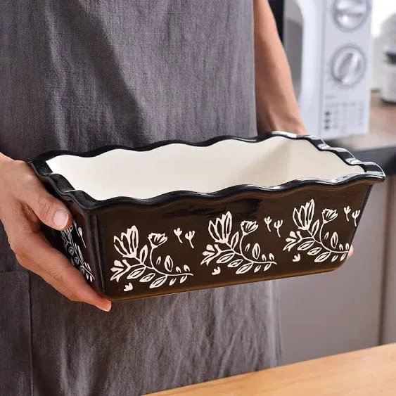 Wisenvoy Loaf Pan Bread Pan Ceramic Loaf Pans for Baking Bread Porcelain Bread Loaf Pan Nonstick Bread Pans for Baking