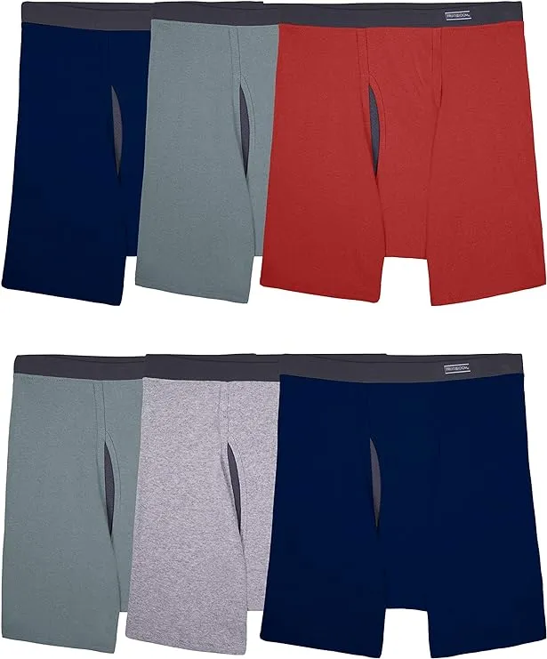 Fruit of the Loom Men's Coolzone Boxer Briefs, Moisture Wicking & Breathable, Assorted Color Multipacks