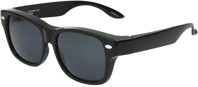 Solar Shield Polarized Fit Over Sunglasses 100% UV Black