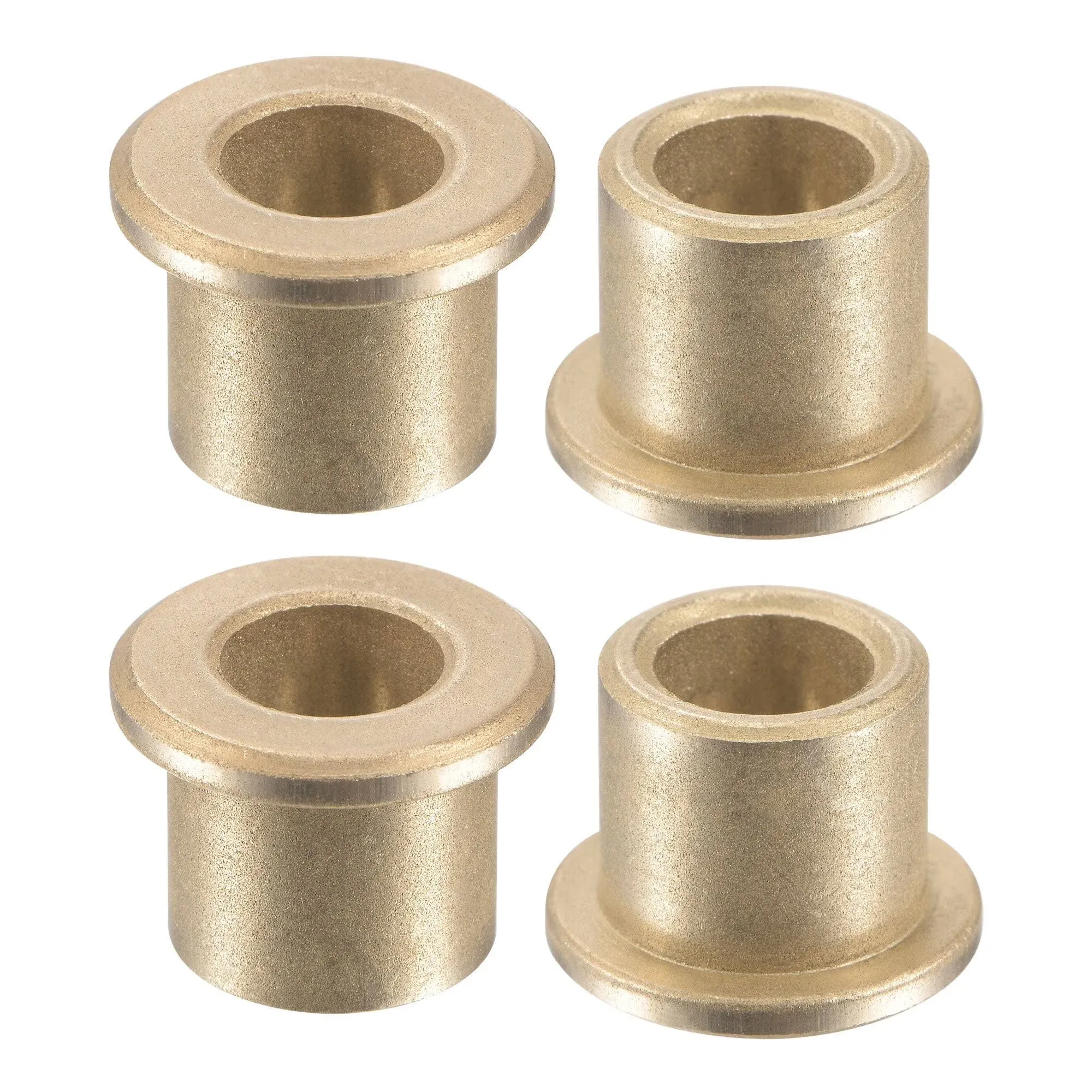 Uxcell Sintered Bronze Self-Lubricating Bushing Flanged Sleeve Bearings | Harfington, 8x12x12mm / 4pcs