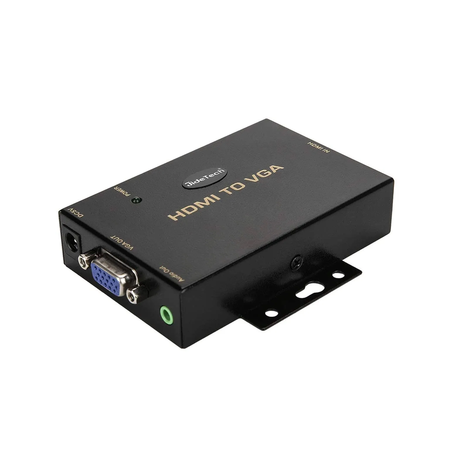 JideTech 1080p VGA to HDMI Converter with 3.5mm Audio Port for PC Laptop Display Computer Mac Projector