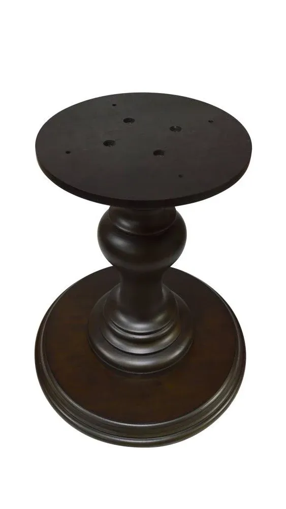 Bingltd - 29" Tall Brown Bradford Round Pedestal Table Base (WH-Bradford29-NB-Brown)