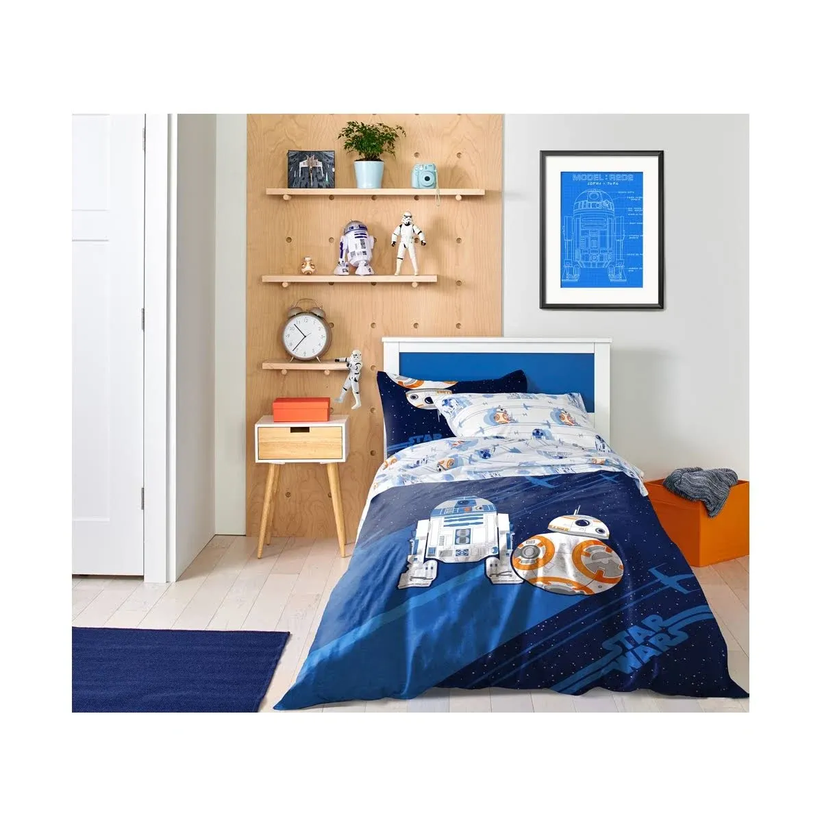 Star Wars Droids 100% Organic Cotton Full Bed Set