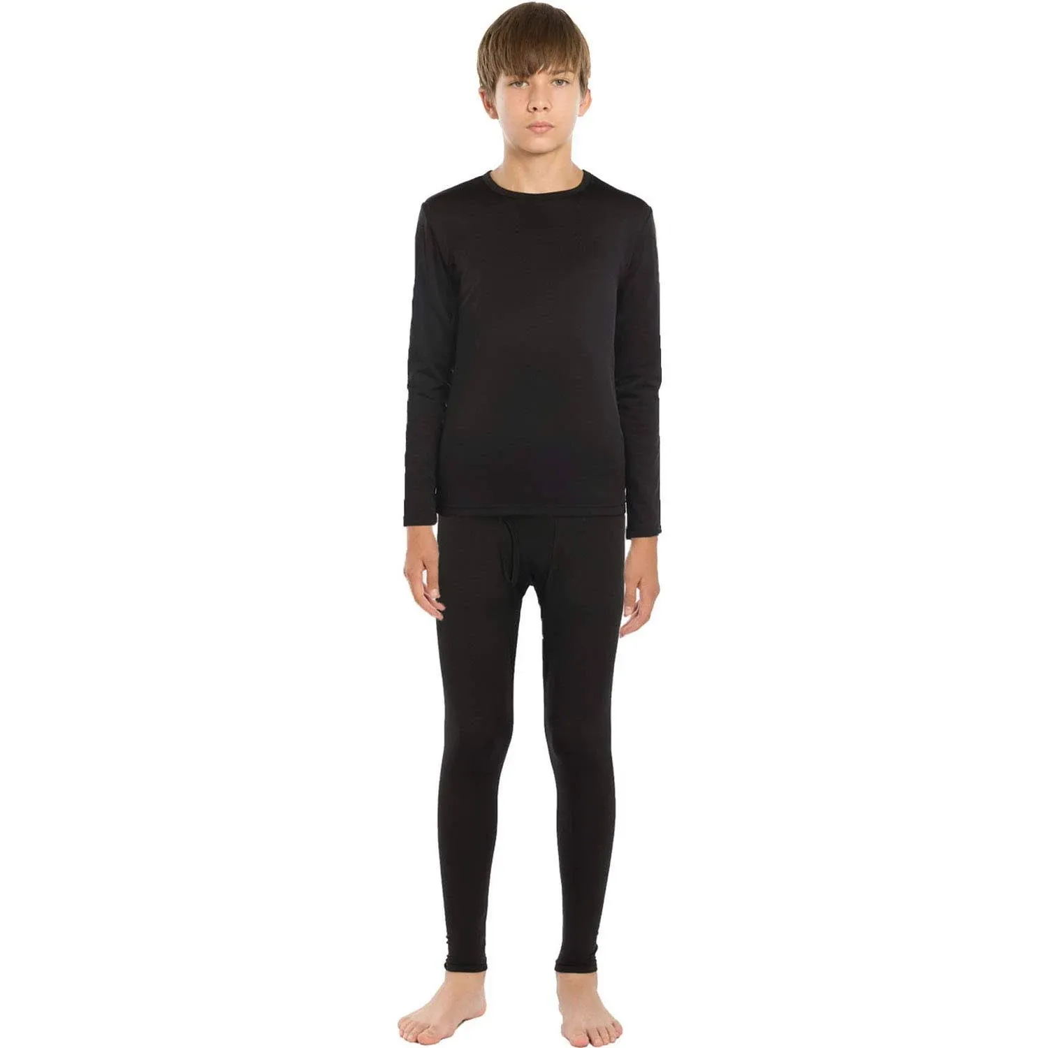 ViCherub Thermal Underwear Set for Boys Long Johns Fleece Lined Kids Base Layer 