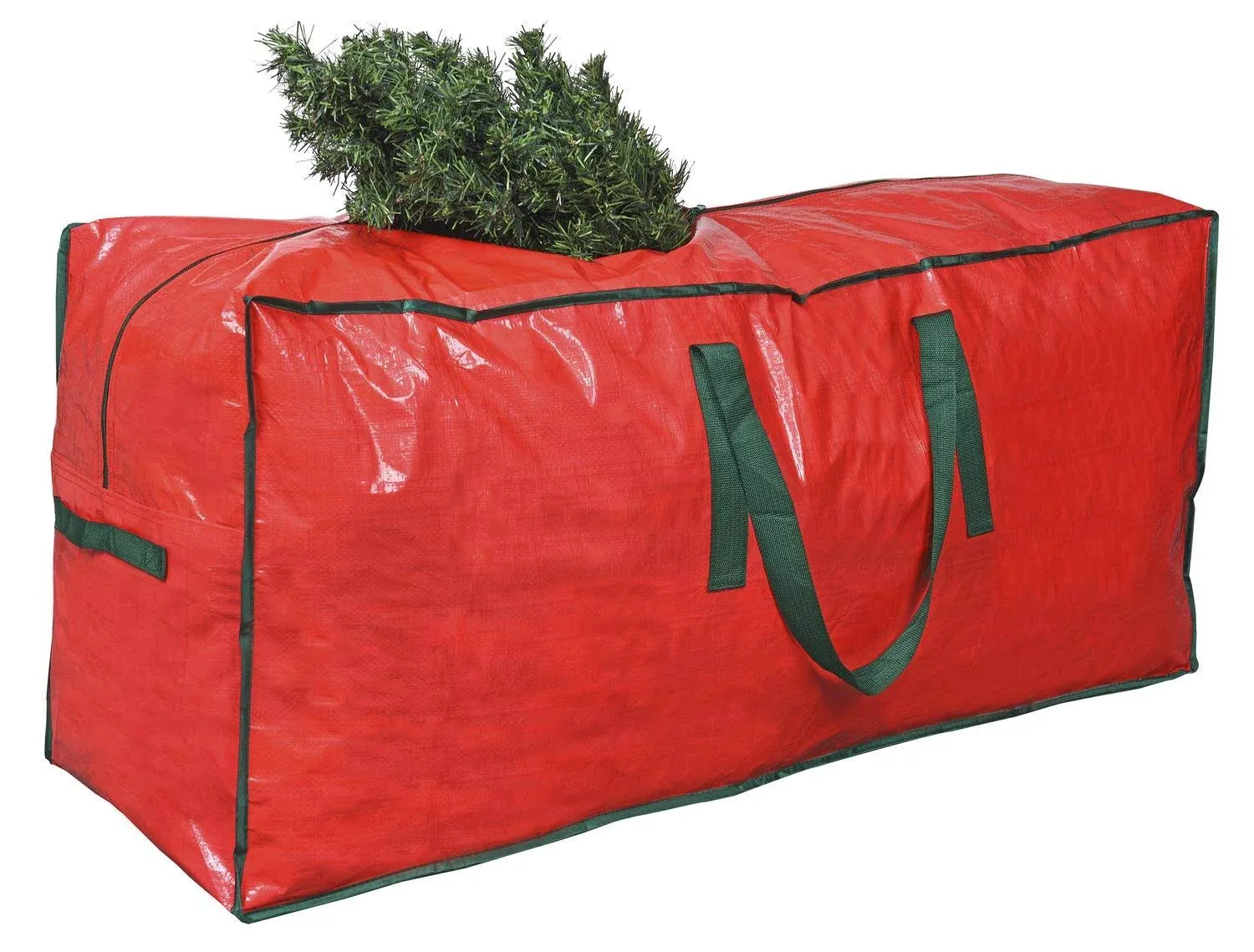  Christmas Tree Storage Bag | Fits Up to 7 ft. Tall Disassembled Tree | 45&#034; Red