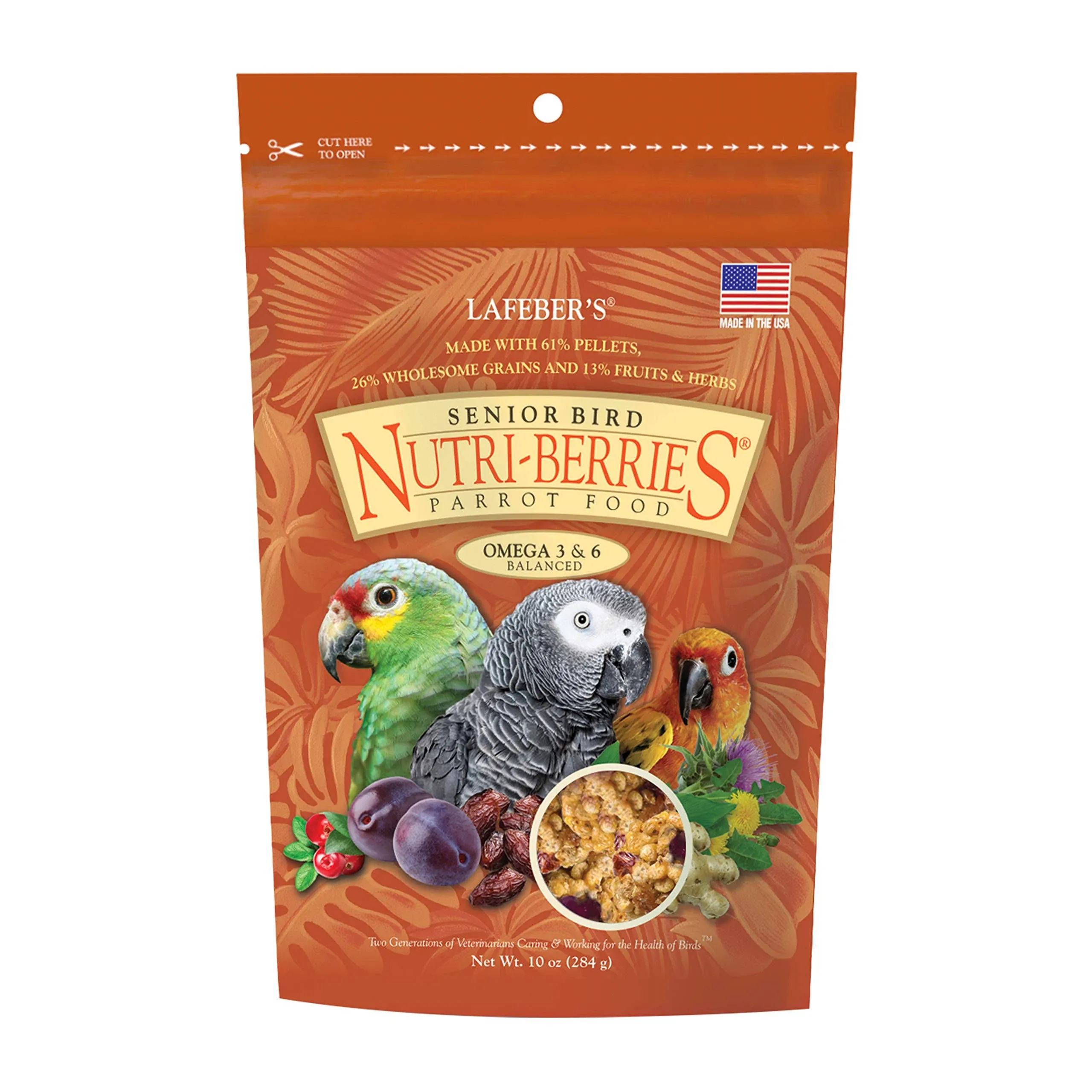 Lafeber Senior Bird Nutri-Berries - Parrot Food - 10 oz