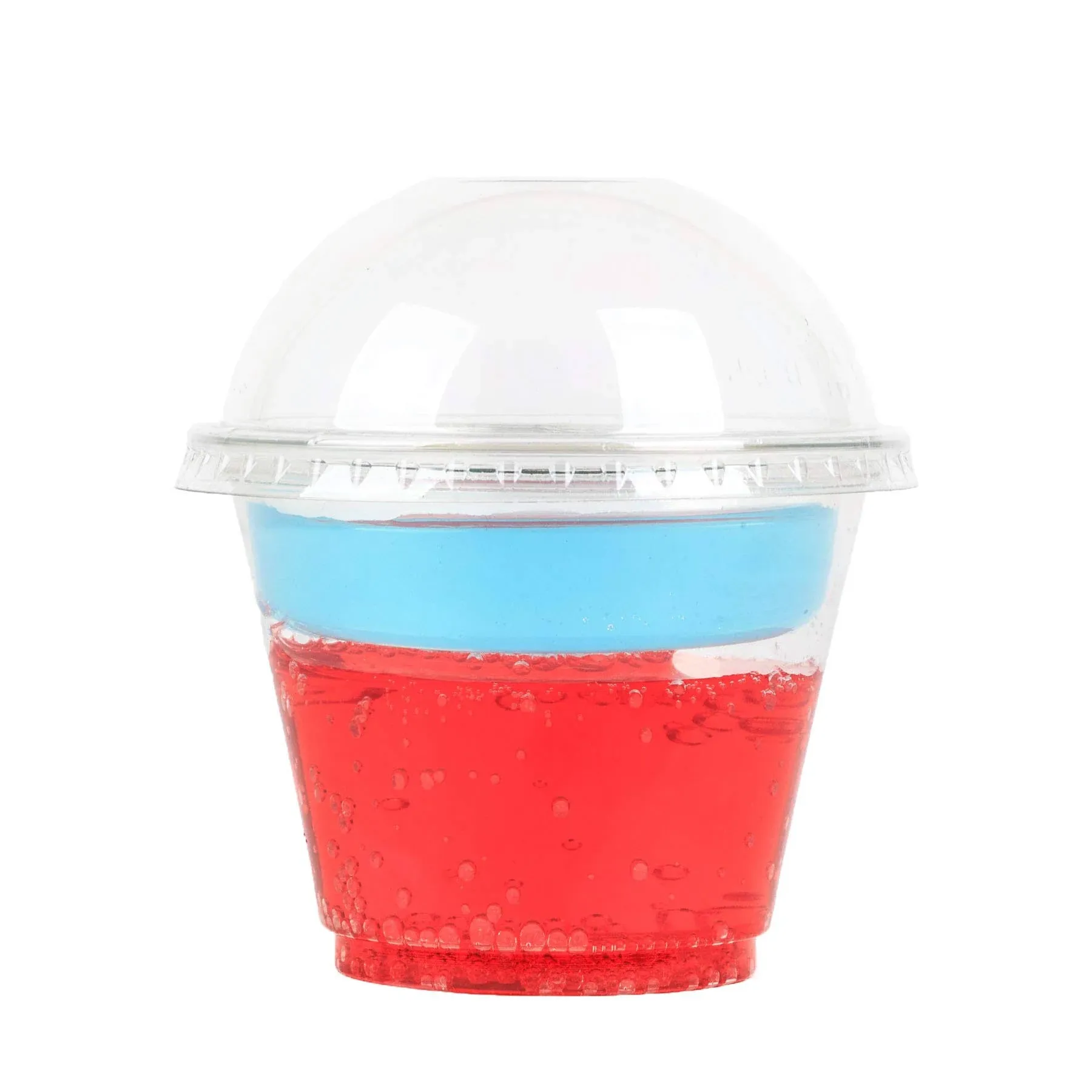 GOLDEN APPLE, 9oz Parfait Cups with lids. 2oz Insert & Dome lid, Clear Cups 3-Piece. Dessert Cup, 50sets