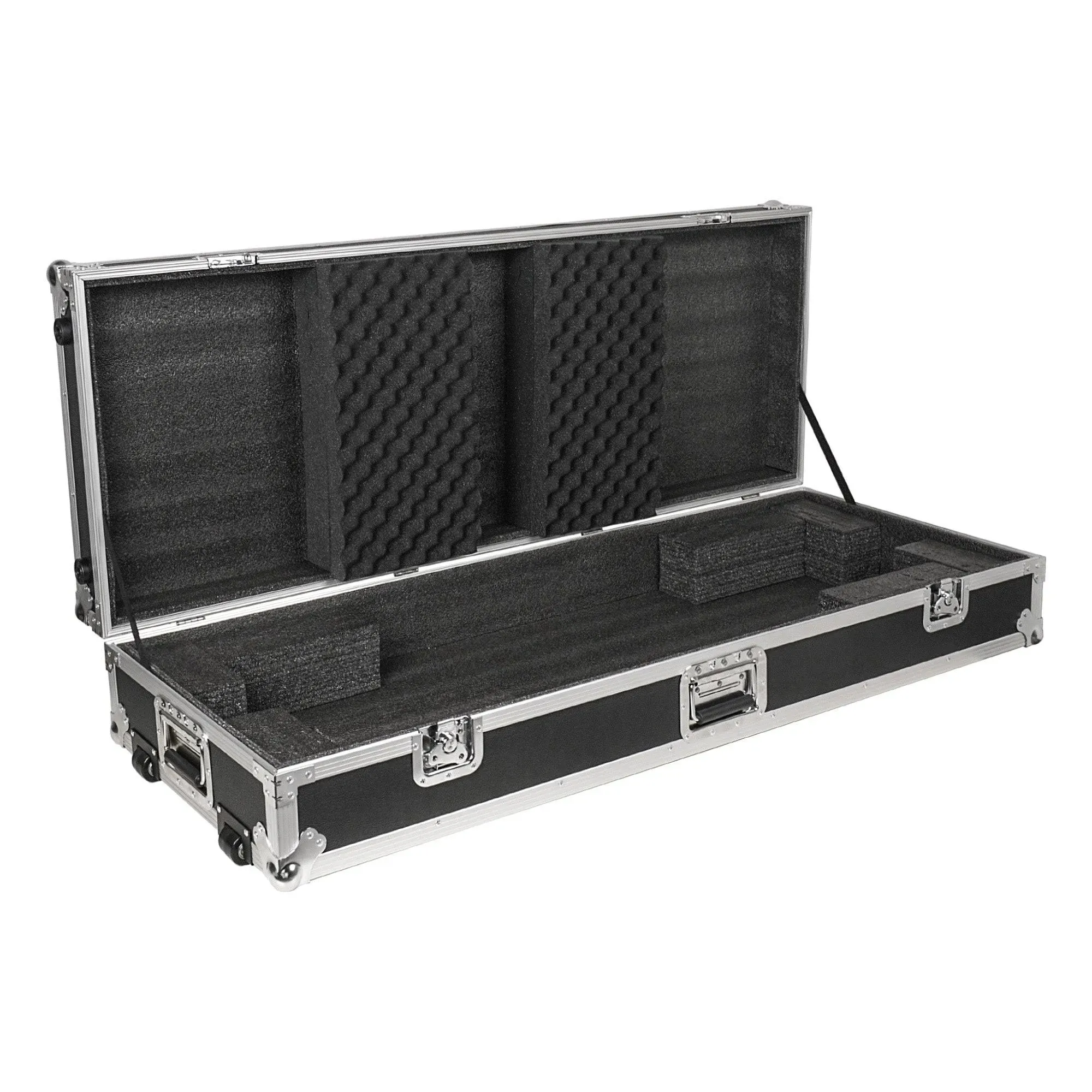 Sound Town Plywood 76-Note Keyboard ATA Flight Case, with Recessed Wheels ...