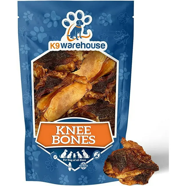 K9warehouse Knee Cap Bones Dog Chew Treats, 3 Count