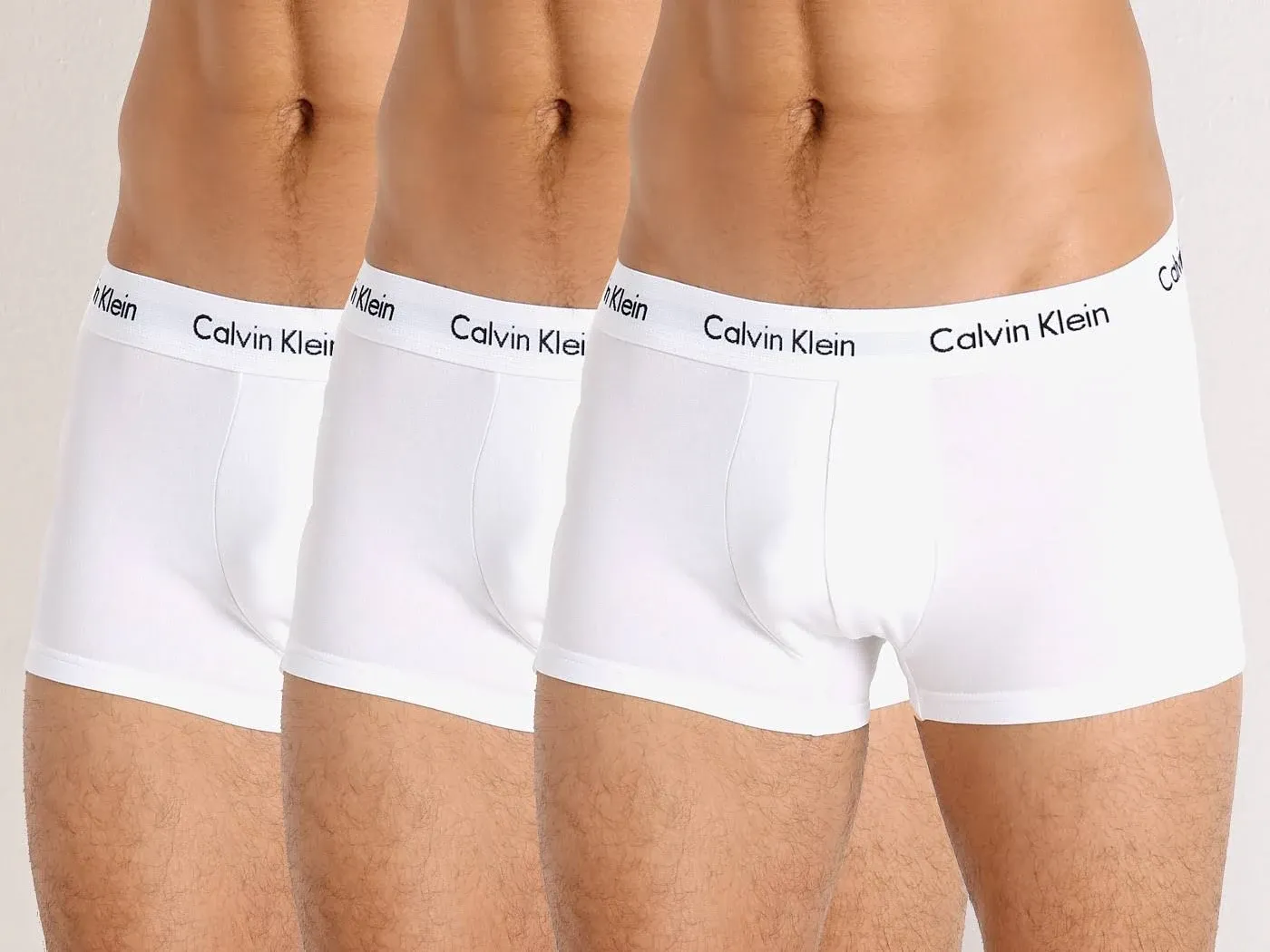 Calvin Klein Men's Cotton Stretch Low Rise Trunk 3-Pack