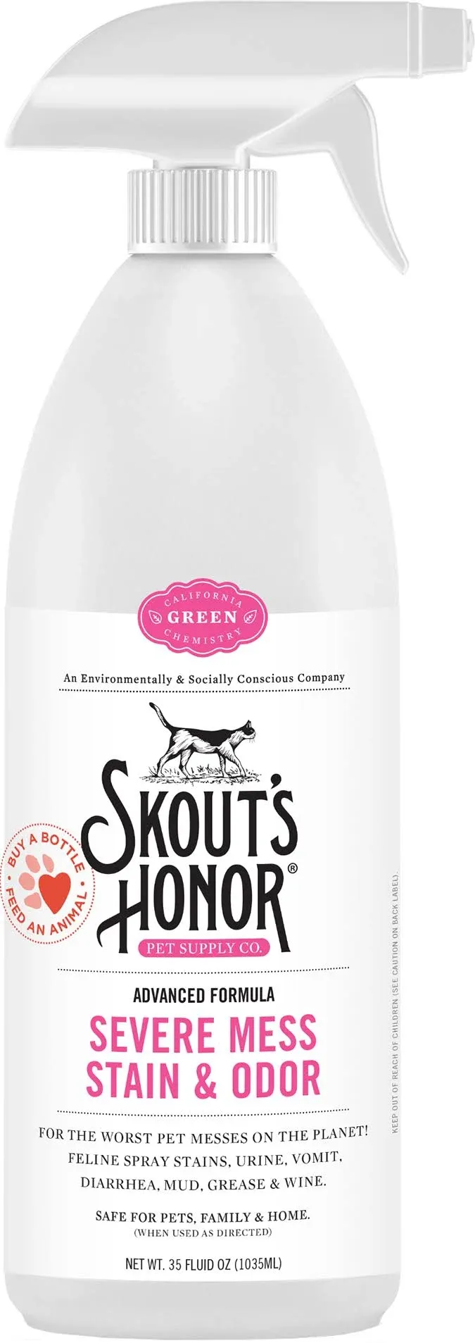 Skout's Honor Cat Stain & Odor Severe Mess Advanced Formula, 35 fl. oz.