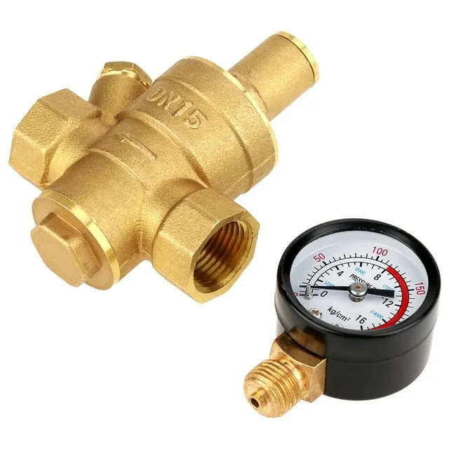 Dn15 Brass Adjustable Water Pressure Regulator Pressure Relief Valve with ...