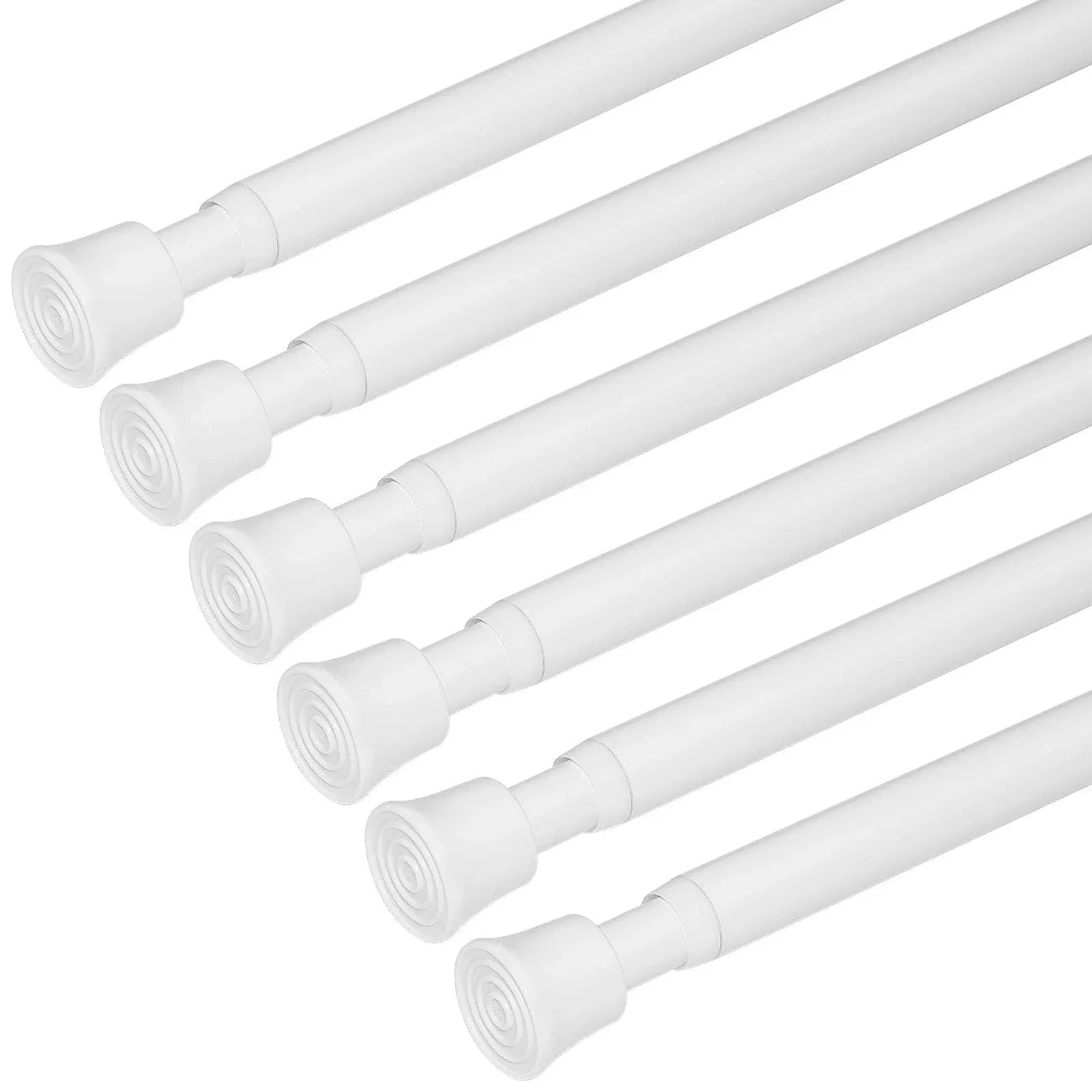 6pcs Spring Tension Rods For Windows 28 To 49 Inch Window Rod Bar Small Tension 