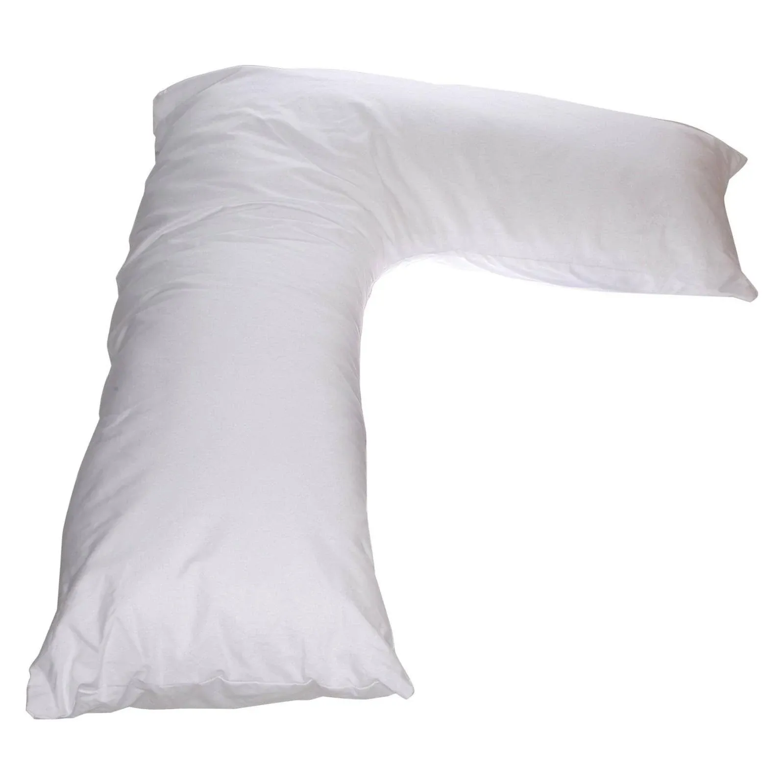 Cover for Boomerang Body Pillow - Cotton (50%) / Polyester (50%) Blend, White