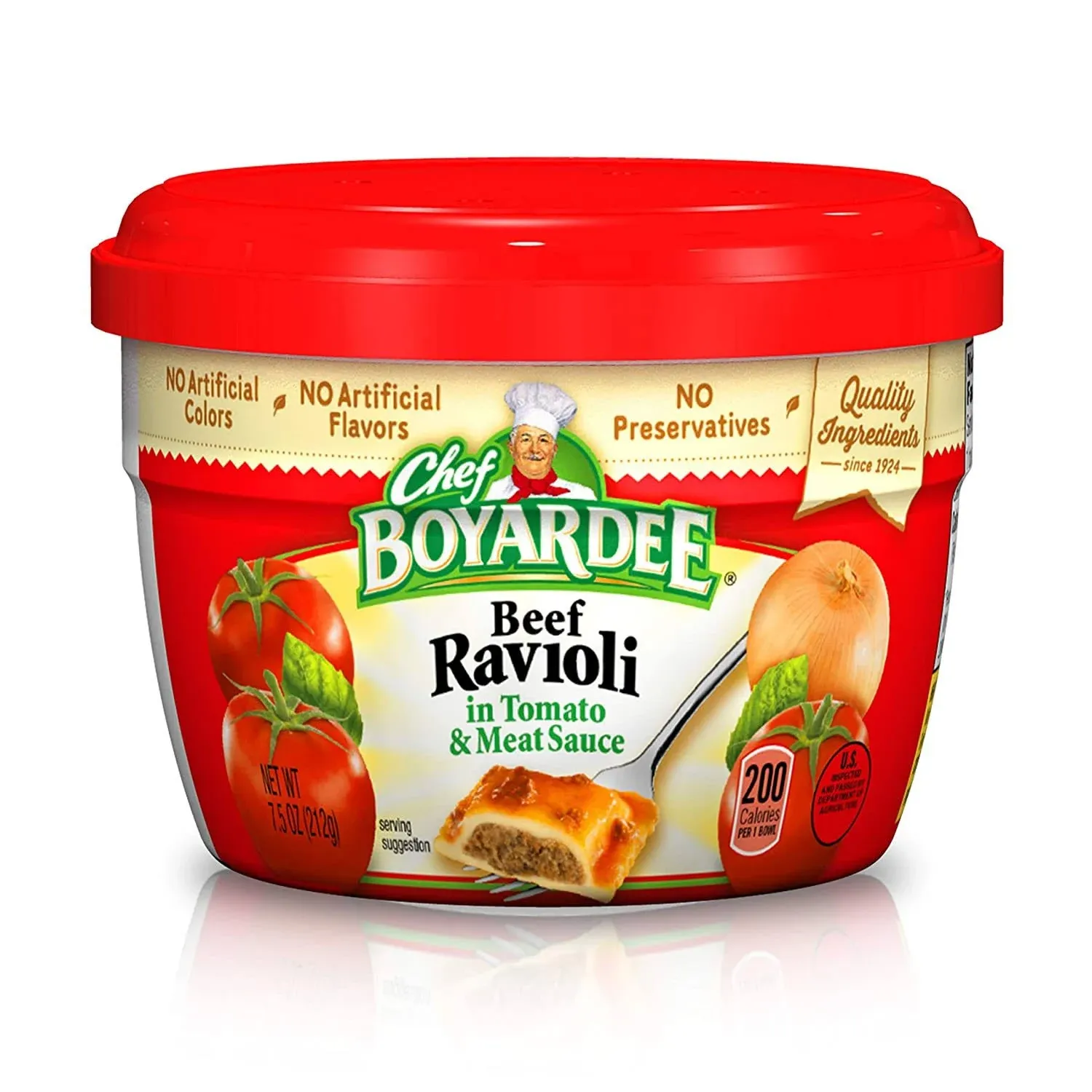 Chef Boyardee Beef in Tomato & Meat Sauce Ravioli, 7.5 (Pack of 12)free Shippin