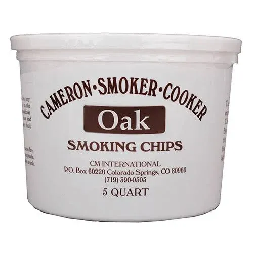 Camerons Products Smoking Chips - (Oak) 5 Quart Kiln Dried, Natural Extra Fine