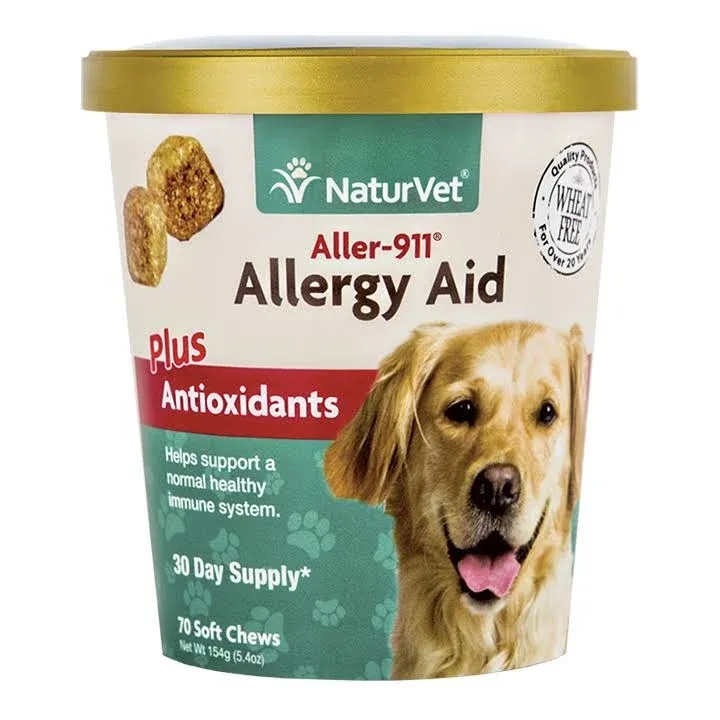 NaturVet Aller-911 Allergy Aid Plus Antioxidants