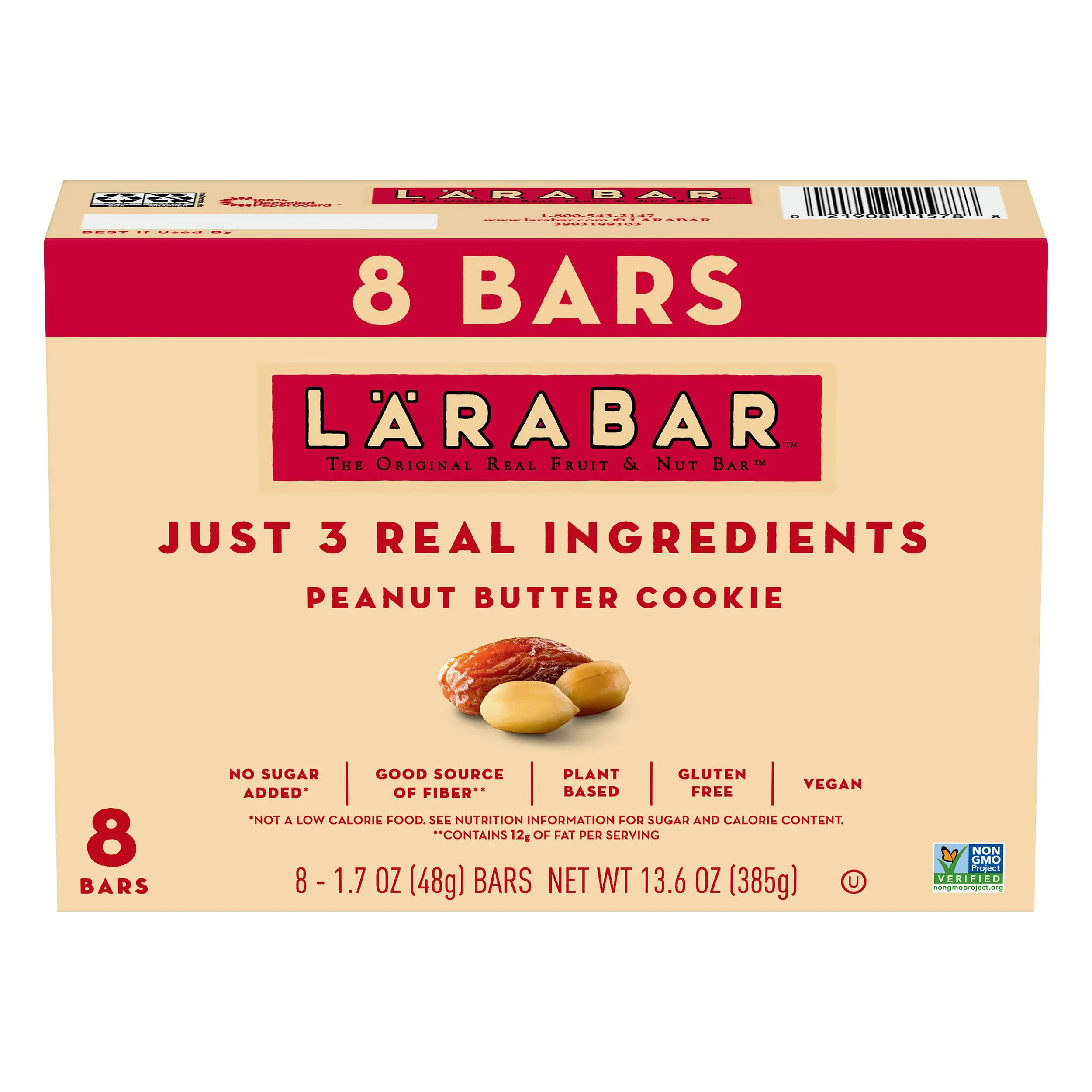 Larabar Peanut Butter Cookie Gluten Free Vegan Fruit & Nut