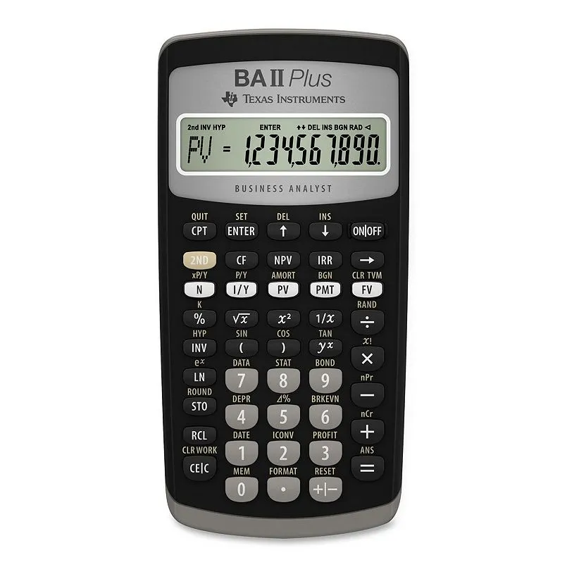 Texas Instruments TI-BA II Plus Calculator