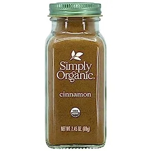 Simply Organic Ground Vietnamese Cinnamon, 2.45-Ounce Jar, Intense Hot Candy Flavor, Vibrant Color, Kosher, Organic, Non GMO