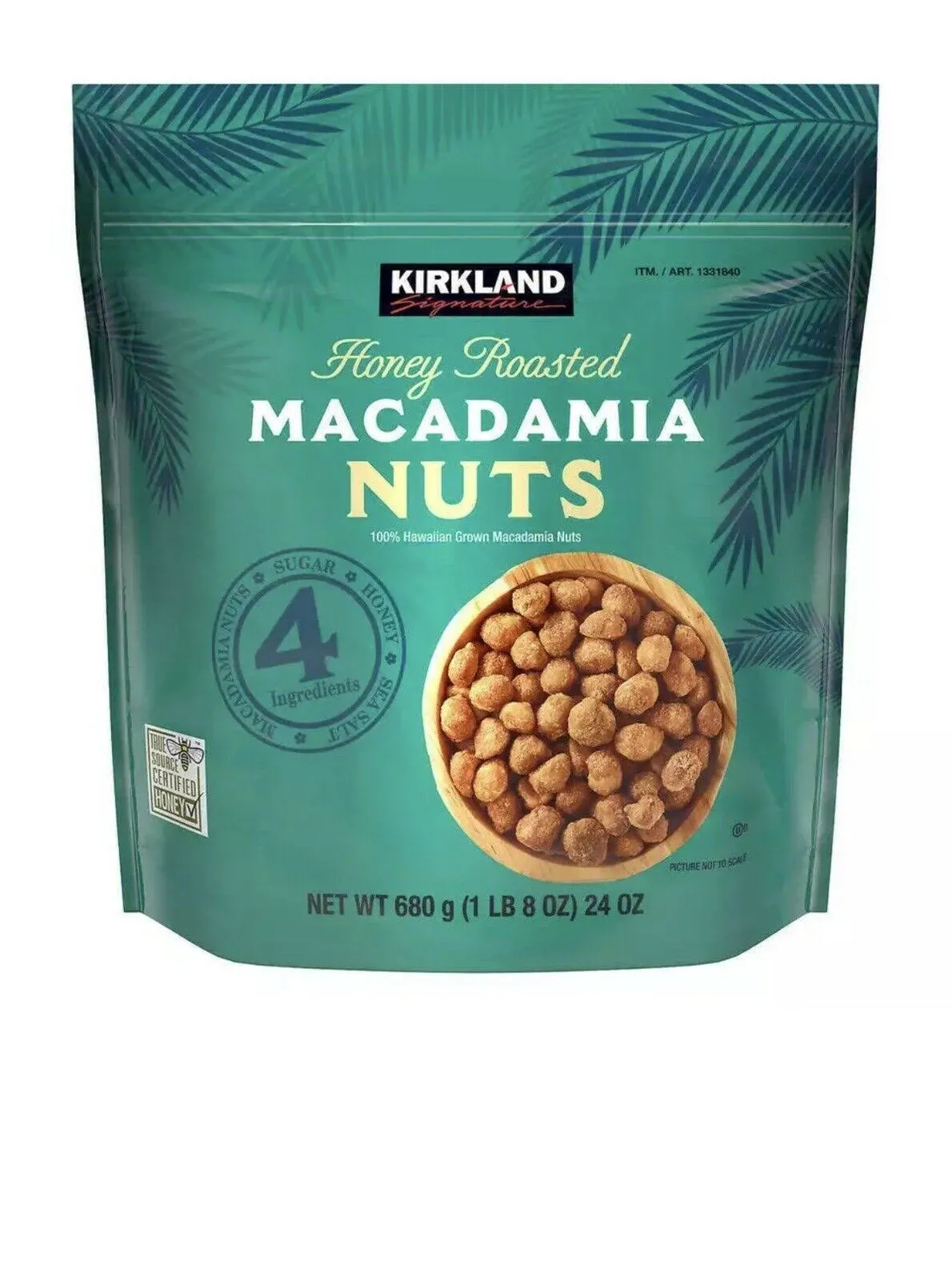 Kirkland Signature Honey Roasted Macadamia Nuts, 24 Ounce, 1.5 Pound (Pack of 1)