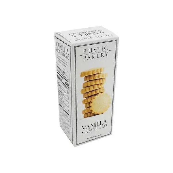 Rustic Bakery Vanilla Shortbread Cookies - 4 oz box