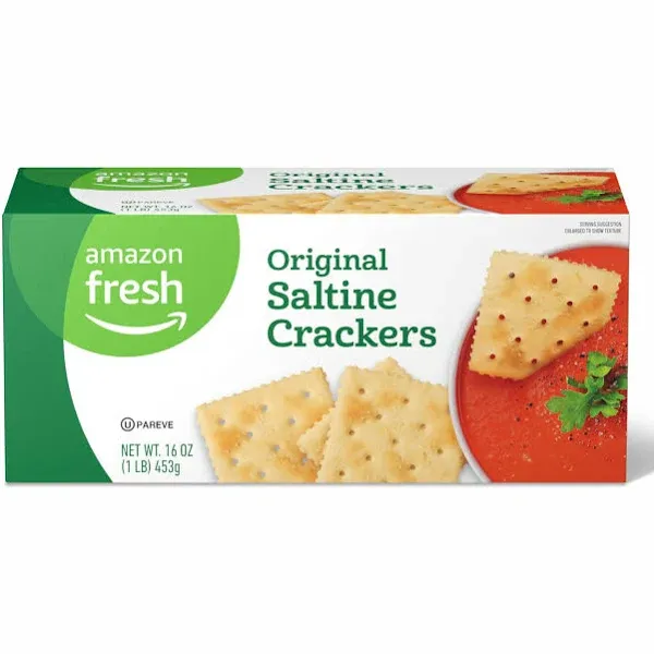 Amazon Fresh - Original Saltine Crackers, 16 Oz (Previously Happy Belly, 