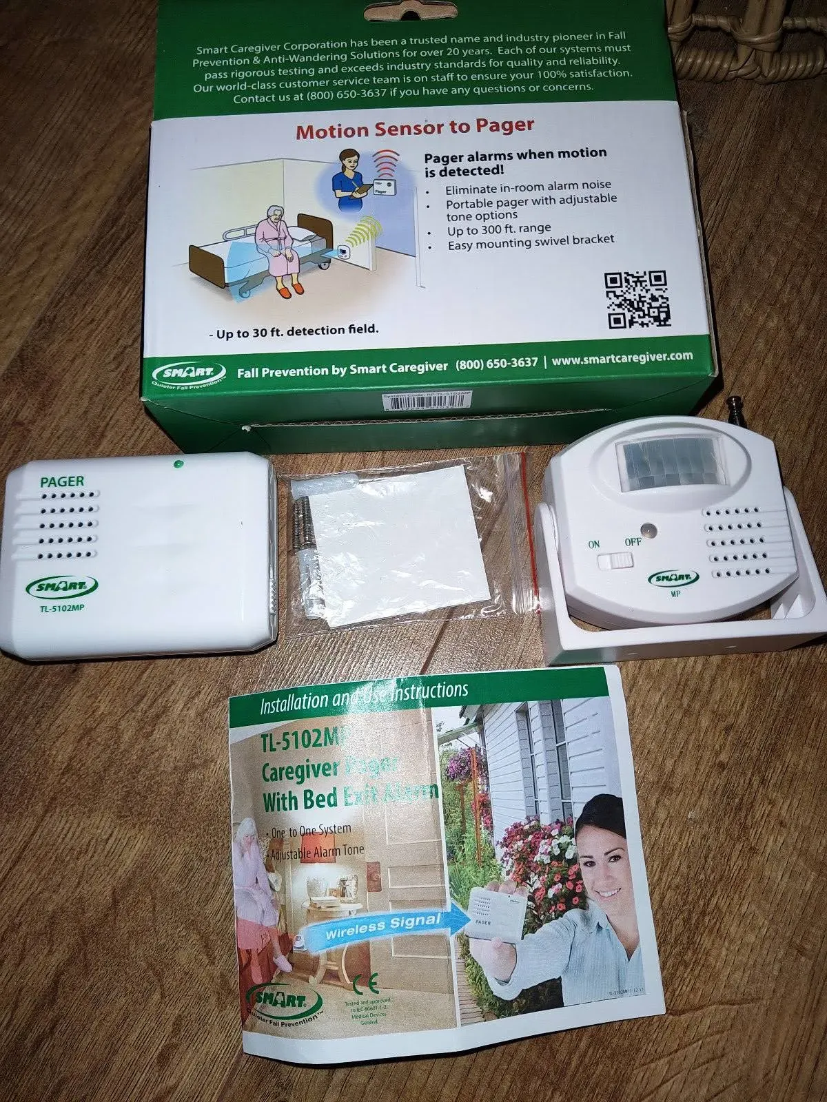 Smart Caregiver Motion Sensor to Caregiver Pager System