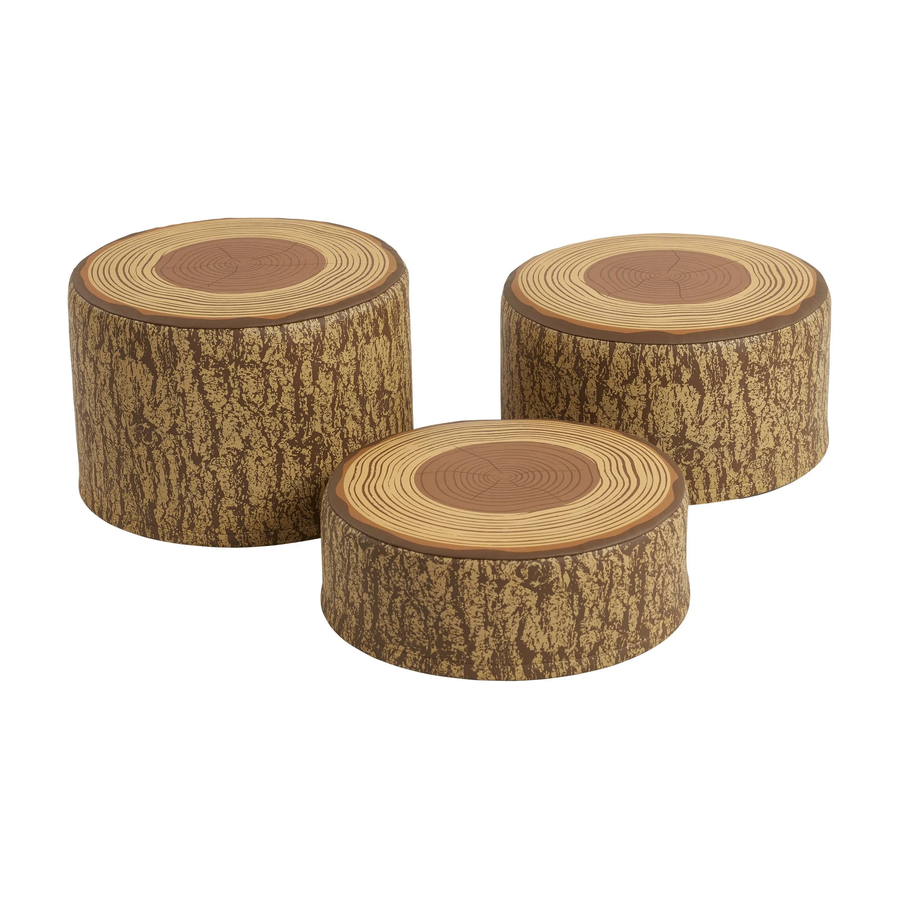 Softzone Tree Stump Stool Set 3-Piece