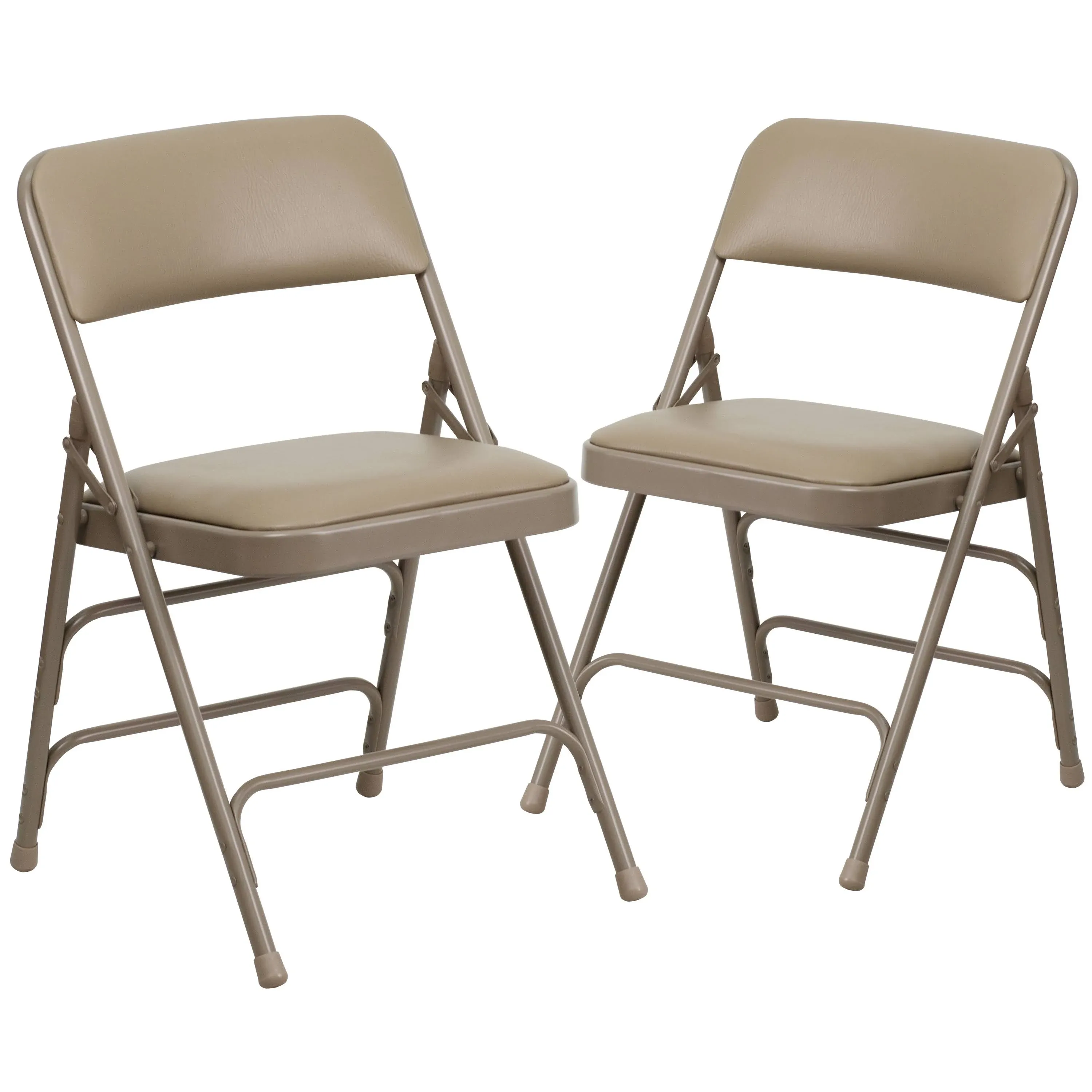 Flash Furniture 4 Pack HERCULES Series Premium Curved Triple Braced & Double Hinged Gray Fabric Metal Folding Chair