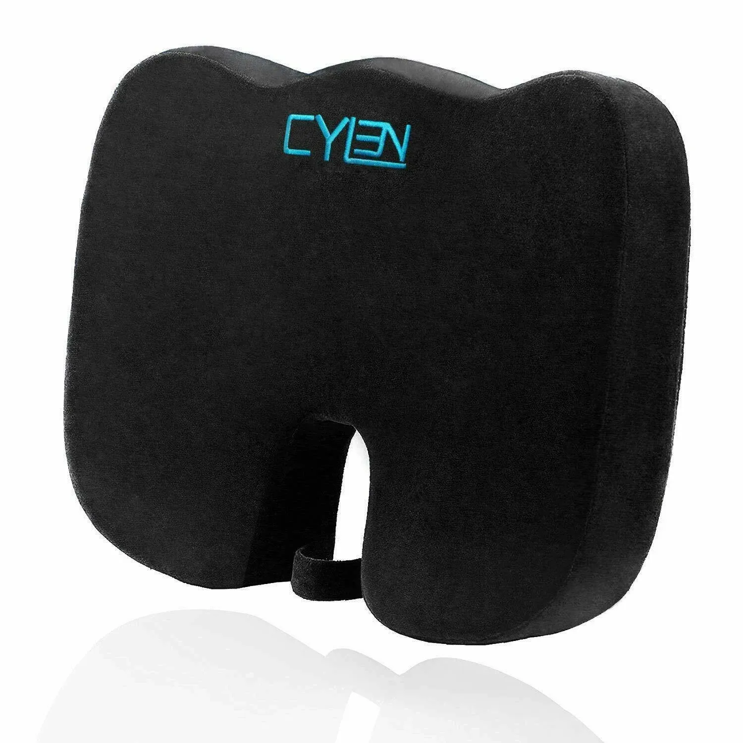 Cylen Home-Memory Foam Bamboo Charcoal Infused Ventilated Orthopedic Seat Cushion ...