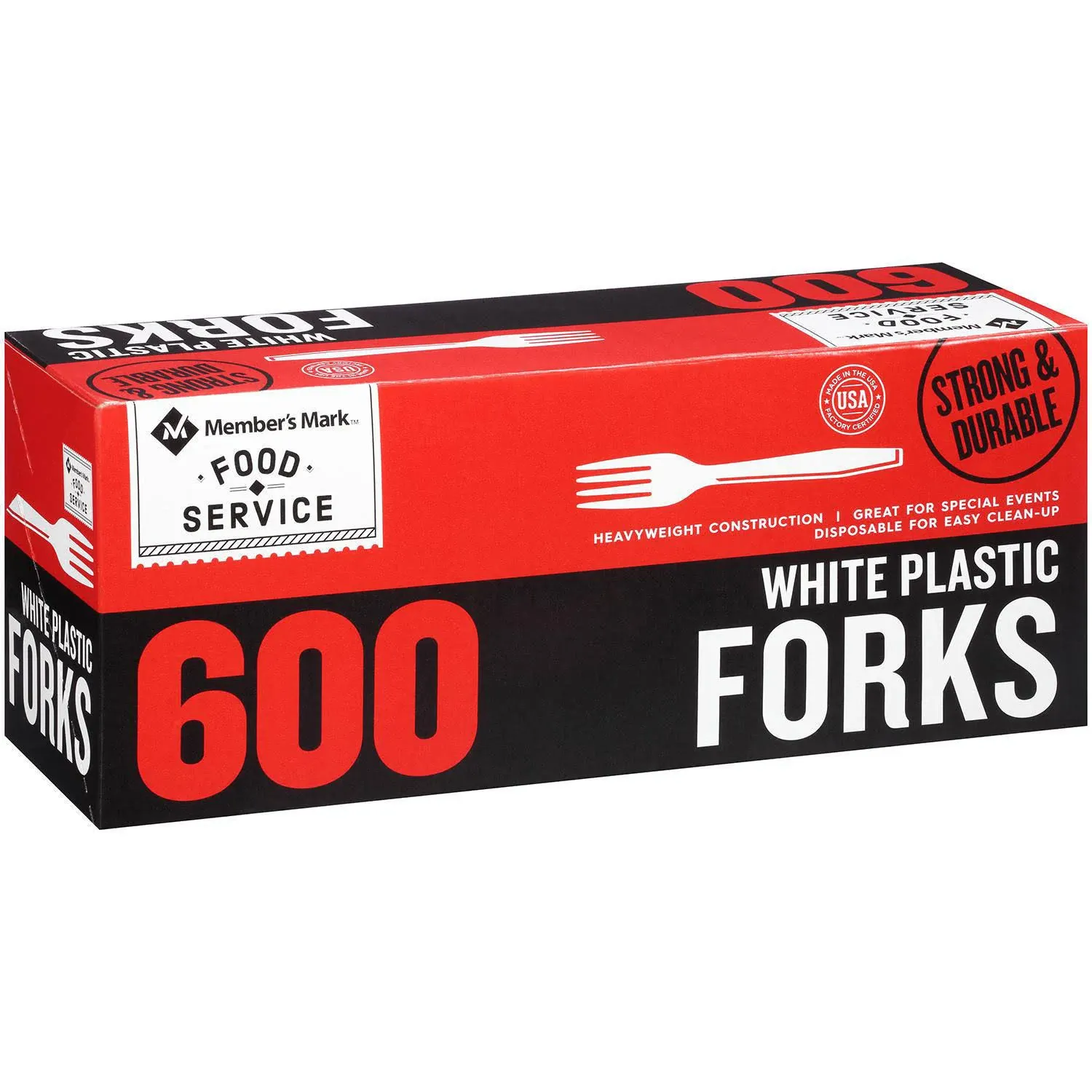 White Plastic Forks (600 ct.)