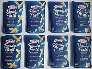 8-pack Variety, Barilla Ready Pasta: 2 pouches each of Rotini, Penne, Elbows, and Gemelli [2020]