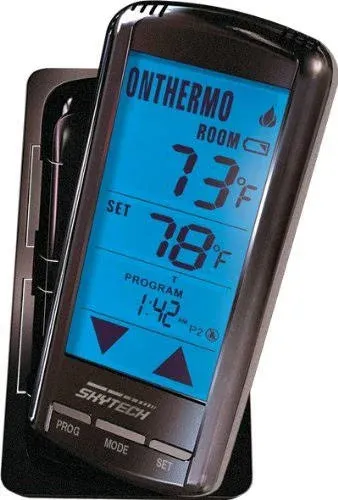 Skytech 5301 Timer/Thermostat Fireplace Remote Control With Backlit Touch Screen