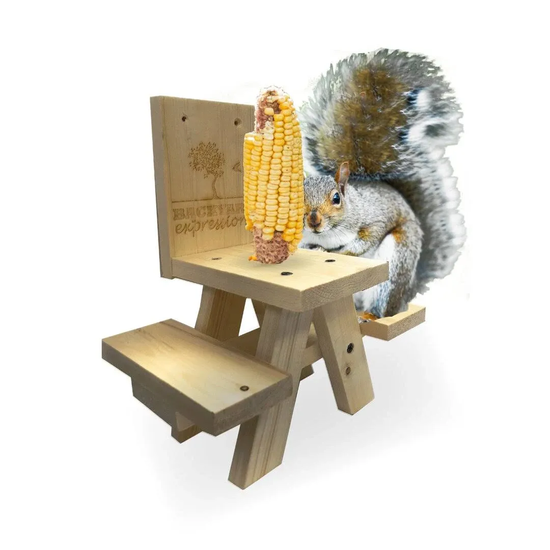 Backyard Expressions Picnic Table Squirrel Feeder