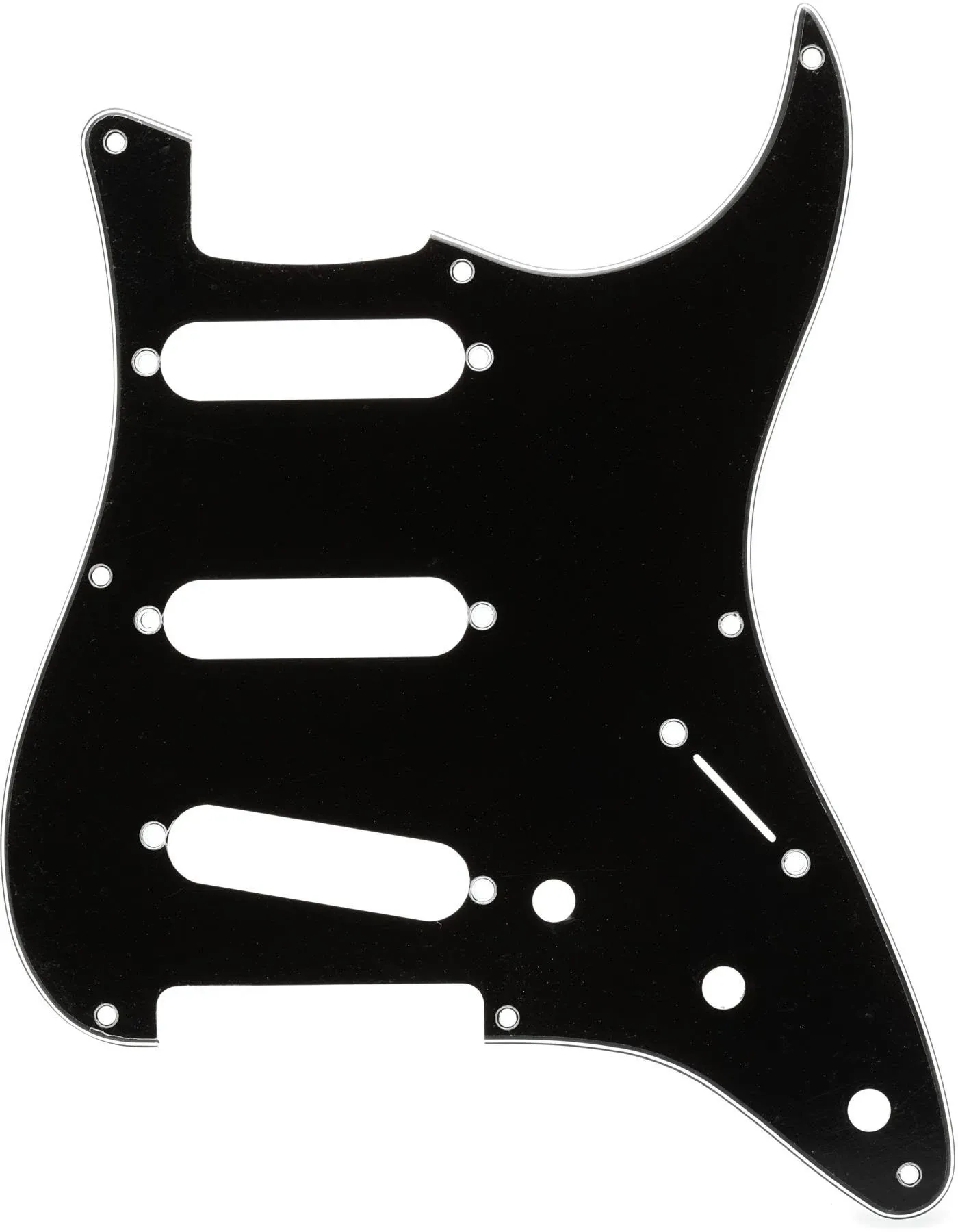 Black 3 Ply 8 Hole Vintage ST  Pickguard Scratch Plate fits USA Fender