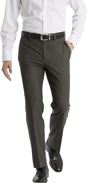 Calvin Klein Men's Modern Fit Dress Pant, Dark Blue, 34W x 30L