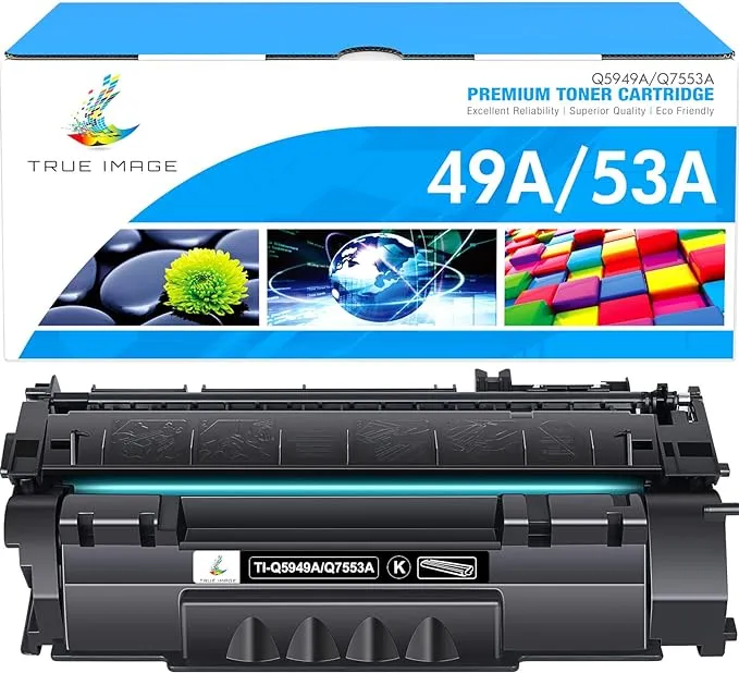 49A 1320 Toner Cartridge Black 1-Pack Compatible Replacement for HP 49A Q5949A 53A Q7553A 49X Q5949X for HP Laserjet 1320 Toner Cartridge 1320n 3390 1160 1320tn 1320nw 3392 P2015 P2015dn Printer Ink