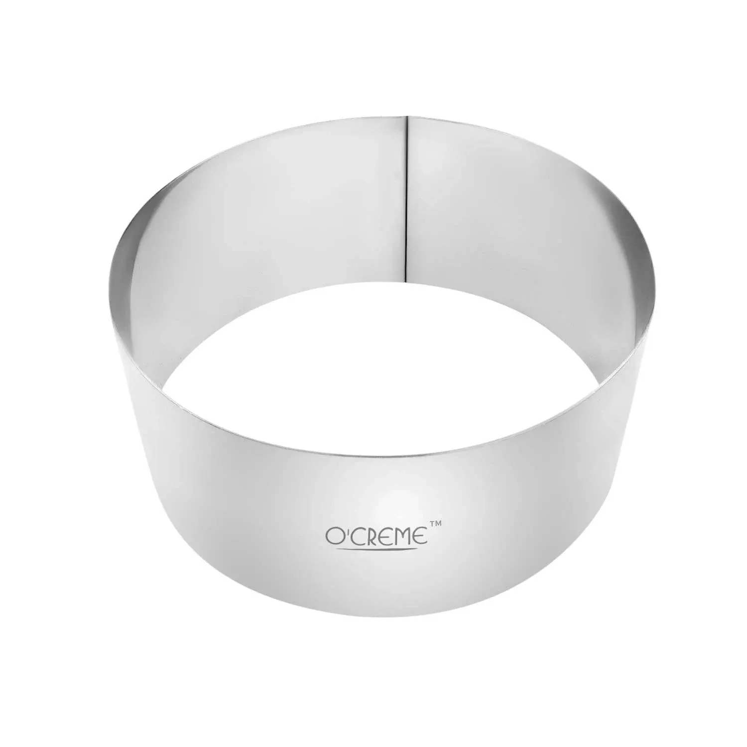 O'Creme Cake Ring, Stainless Steel, Round, 6" Dia x 2-3/4" High