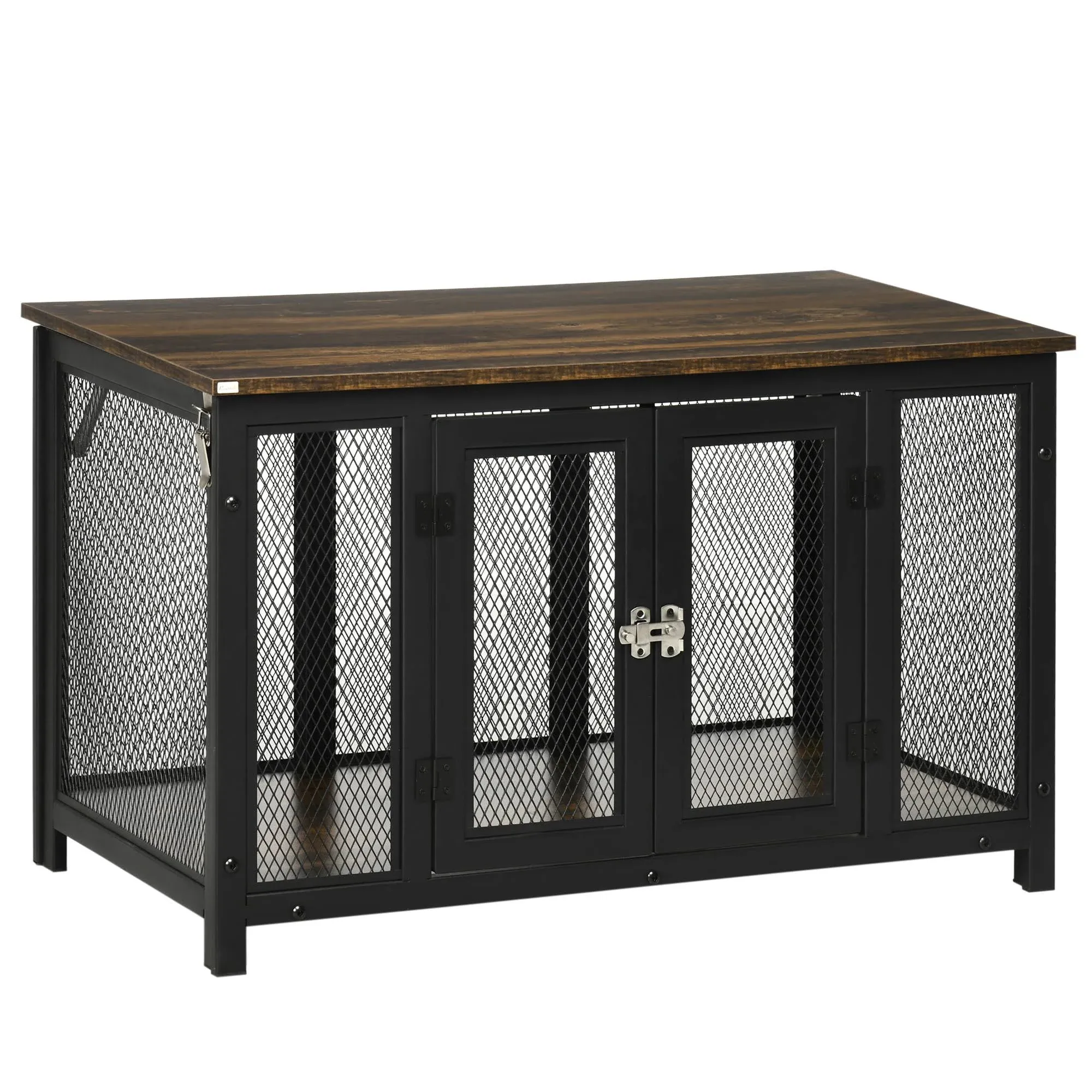 PawHut Furniture Style Dog Crate with Openable Top, Big Dog Crate End Table ...