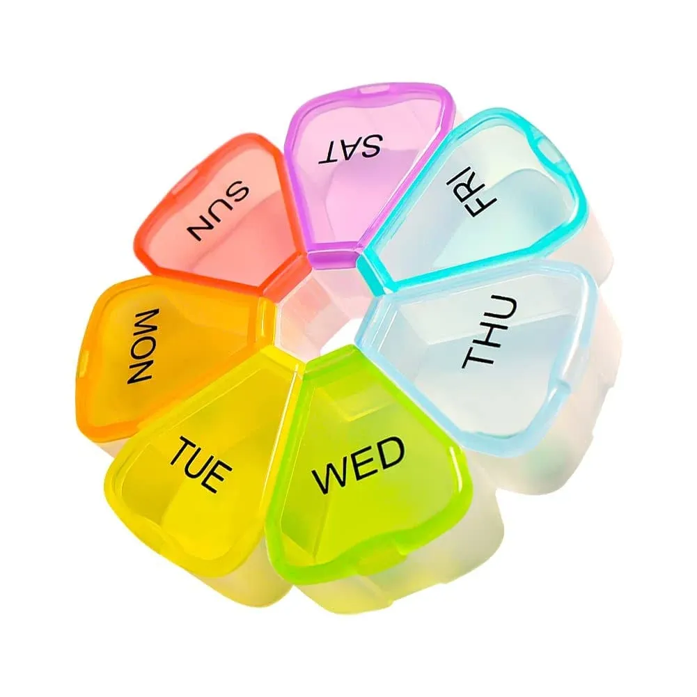 Weekly Large Pill Organizer 7 Day, Pill Box/Case, Pill Container, Travel Pill ...