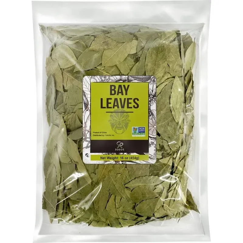 Bay Leaf 1 lb 454g Non-GMO Verified Dried Bay Leaf Freshly Packed to Keep Fre...