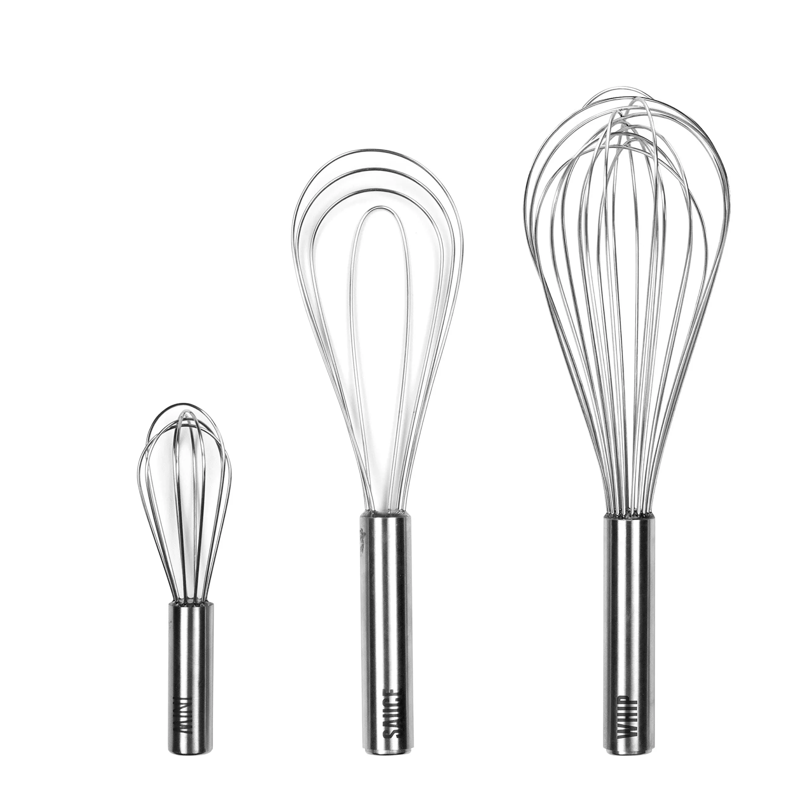 Tovolo Stainless Steel Whisk Whip Kitchen Utensil Bundle - Set of 3 with Sauce ...