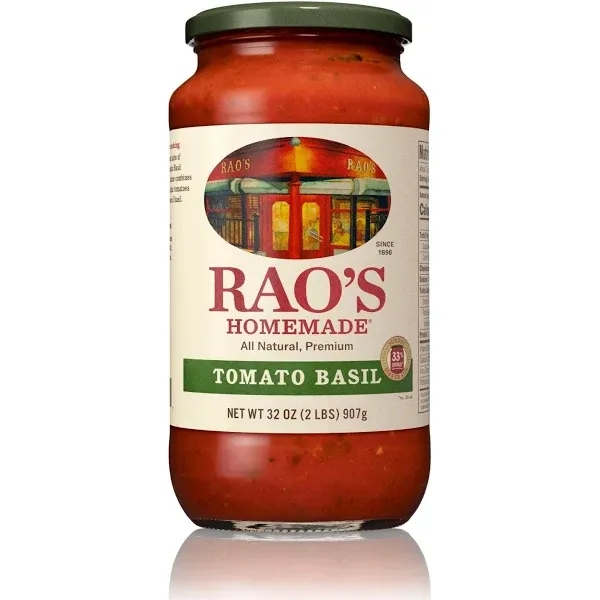 RAOS Tomato Basil Pasta Sauce, 32 OZ, 6PK