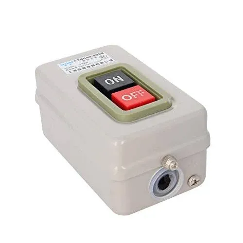 Fielect Start Stop Push Button Switch On/Off 3.7KW BS230B for Motor