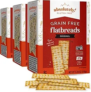 (3 Pack) Absolutely Gluten Free Flatbread Original, 5.29oz Gluten Free Delicious