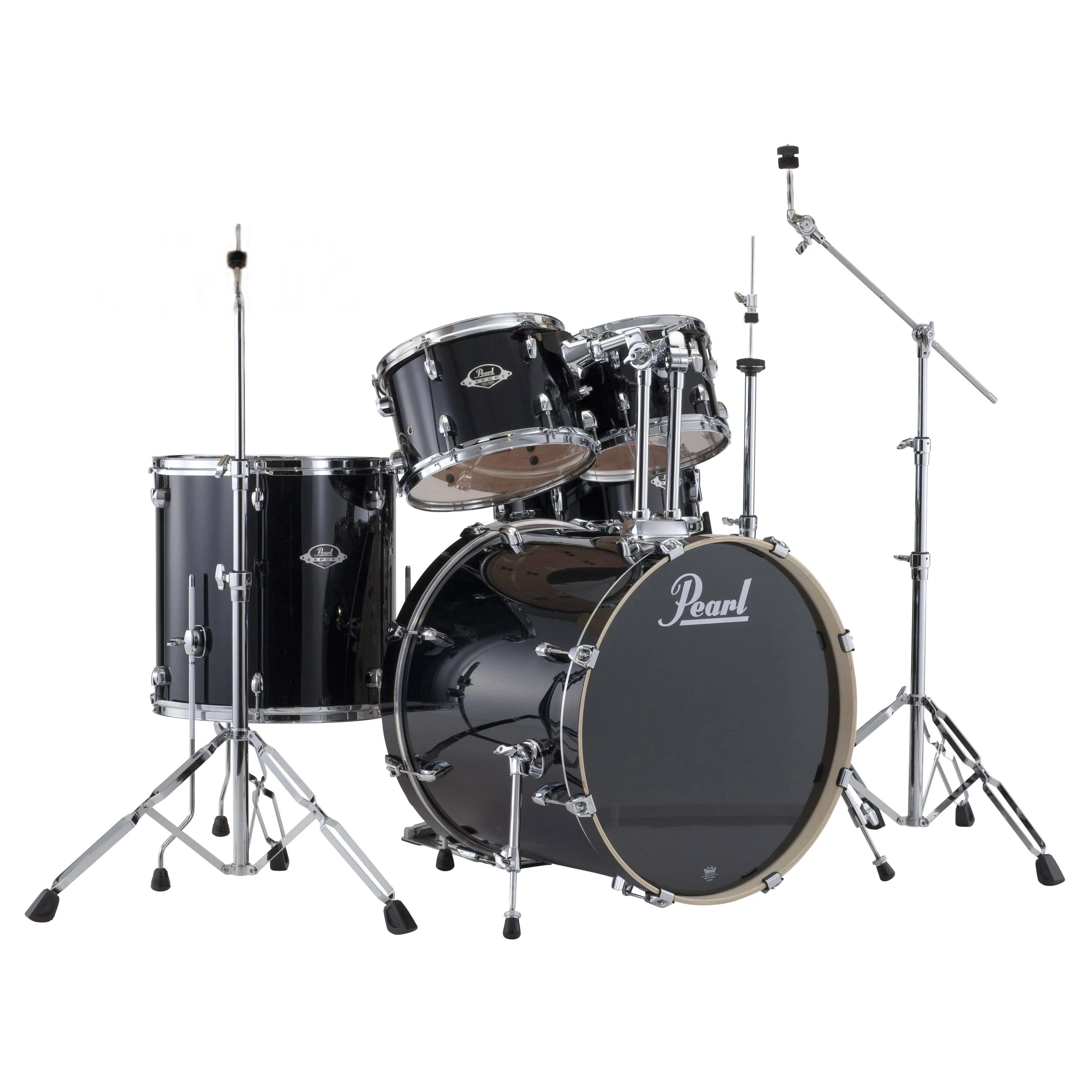 Pearl Export EXX725S/C 5-piece Drum Set with Snare Drum - Jet Black